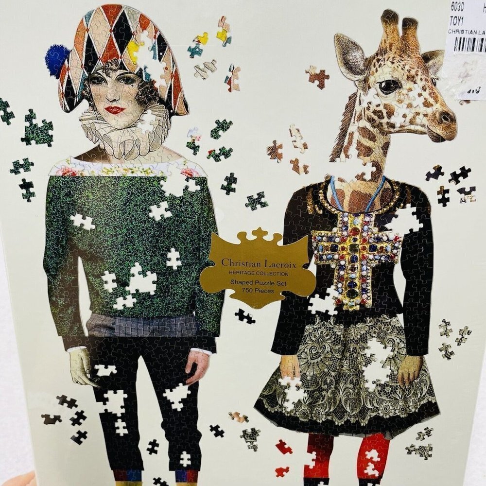 Galison Christian Lacroix Shaped Puzzle Jigsaw 750 Piece Love Who You Want Art - Picture 4 of 8
